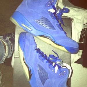 Blue Jordan 5s